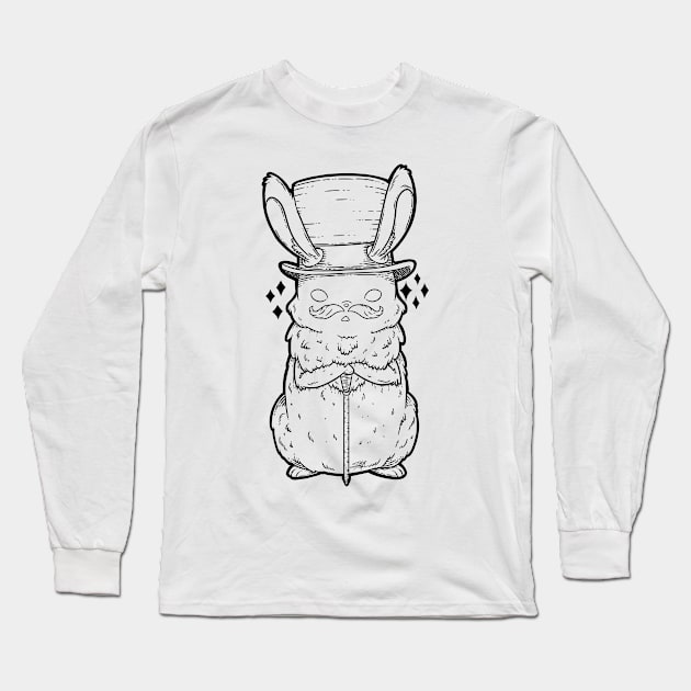 Top Hat Bunny Long Sleeve T-Shirt by zarya_kiqo